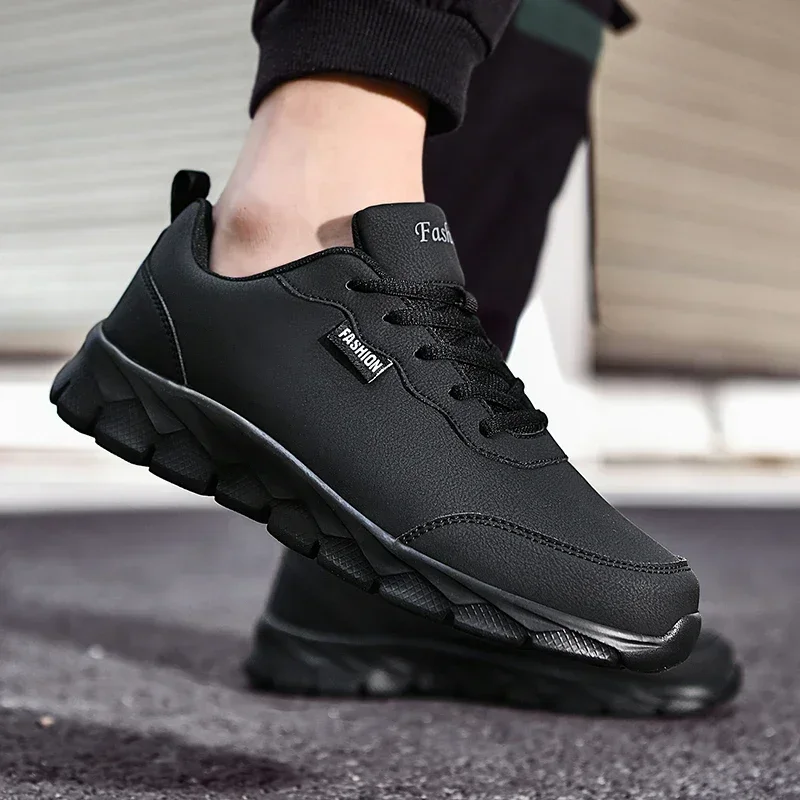 가죽 남성 캐주얼 신발 방수 운동화 남성 내마모성 남성 운동화 운동화 Zapatillas Deportivos Hombre
