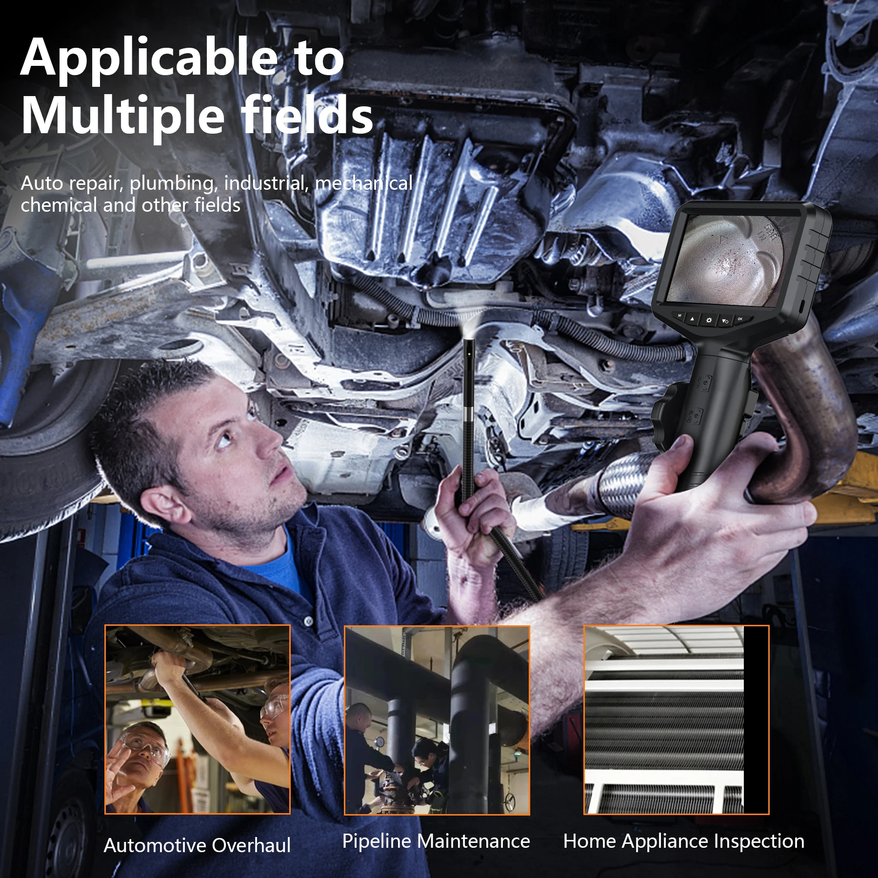 Рисунок 4 - Эндоскоп WDLUCKY с 5-дюймовым IPS цветным экраном