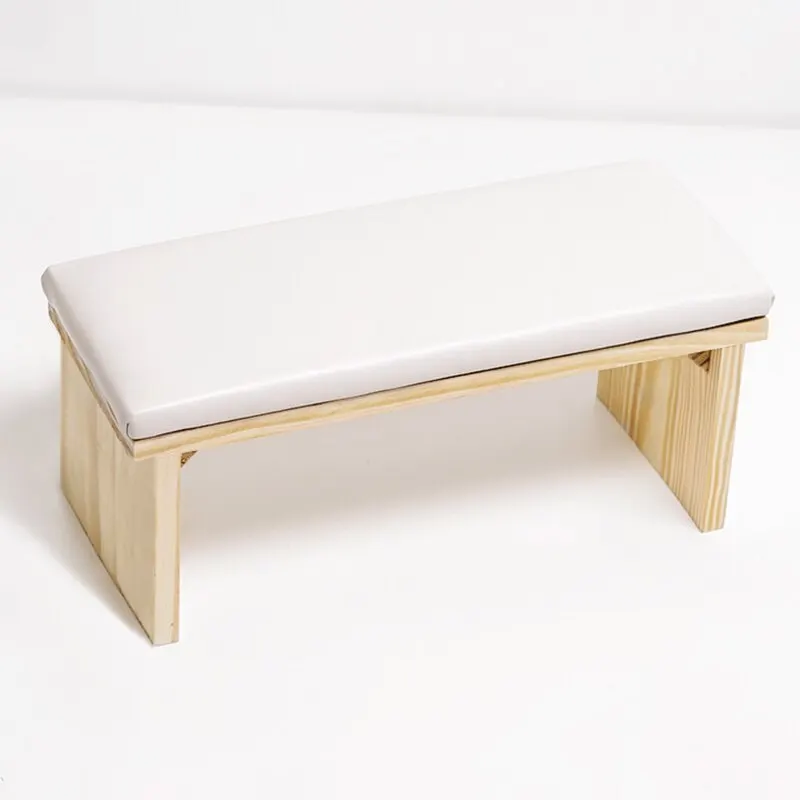2 Colors Hand Pillow Tool Log Simple Style Mat Can Be Placed On The Phototherapy Machine Net Red Solid Wood Light Luxury Table nail art hand pillow nail art tool