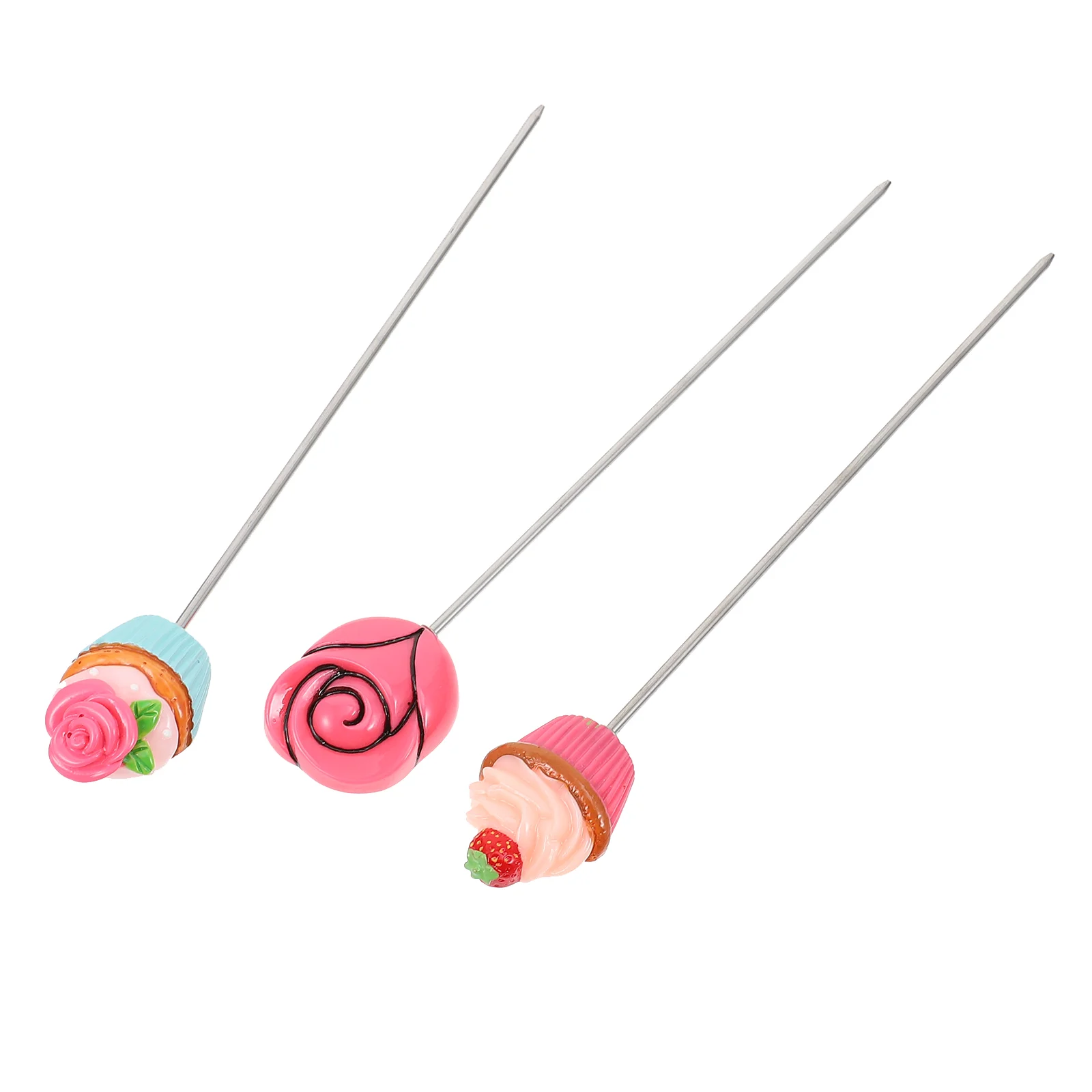 

3 Pcs Cake Bread Testing Pin Baking Tool Toothpicks Household Needle Stainless Steel 304 Supply Reusable Probe Gifts