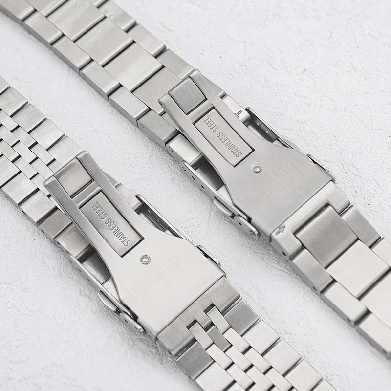 PROSPEX SNR025 Watch Bracelet Folding Clasp Solid Curved End Compatible with PROSPEX SNR025 Case 22mm Stainless Steel Bracelet