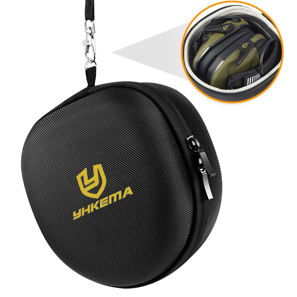 Storage Case Box Tactical Headset Earphone Accessories Portable Storage Bag Foldable Tactical Shooting Headphones YHKEMA tactical headset tactical headset bracket tactical headset clip