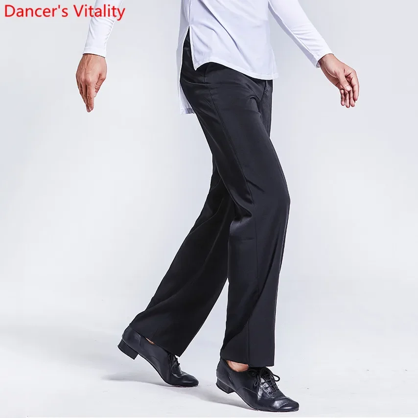 Latin Dance Pants Professional Mens Trousers Samba Salsa Tango Cha Cha Modern Ballroom Performance Costumes