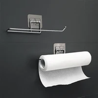 JJYY Multifunctional no-punch disposable dishcloth rag holder towel paper cup hanger storage rack kitchen bathroom supplies 2