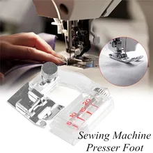 

Sewing machine presser foot stainless steel scale edging plastic clamp drilling presser foot sewing machine accessories