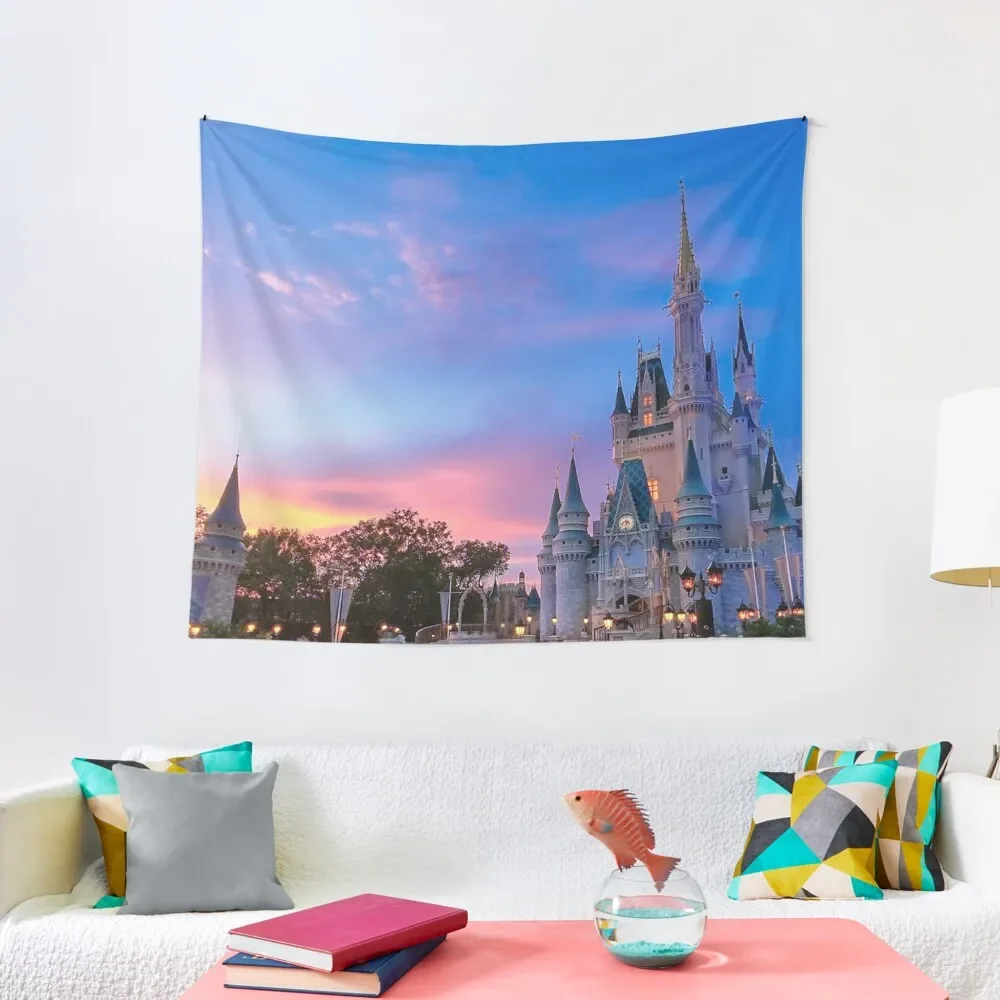 

Castle Sunset Tapestry Aesthetic Room Decorations Luxury Living Room Decoration On The Wall Tapestry