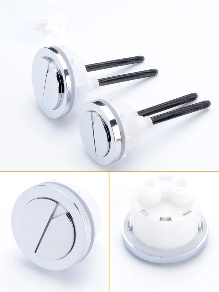 Closestool Fittings Flushing Cistern Button Button Common Toilet round One-Piece Pressing Valve Button Switch Accessories