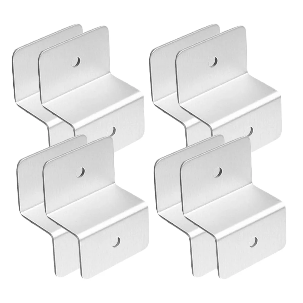 

8 Pcs Board Bracket Solar Panel Mounting Brackets Kit Z Aluminum Alloy for Metal Roof Rv