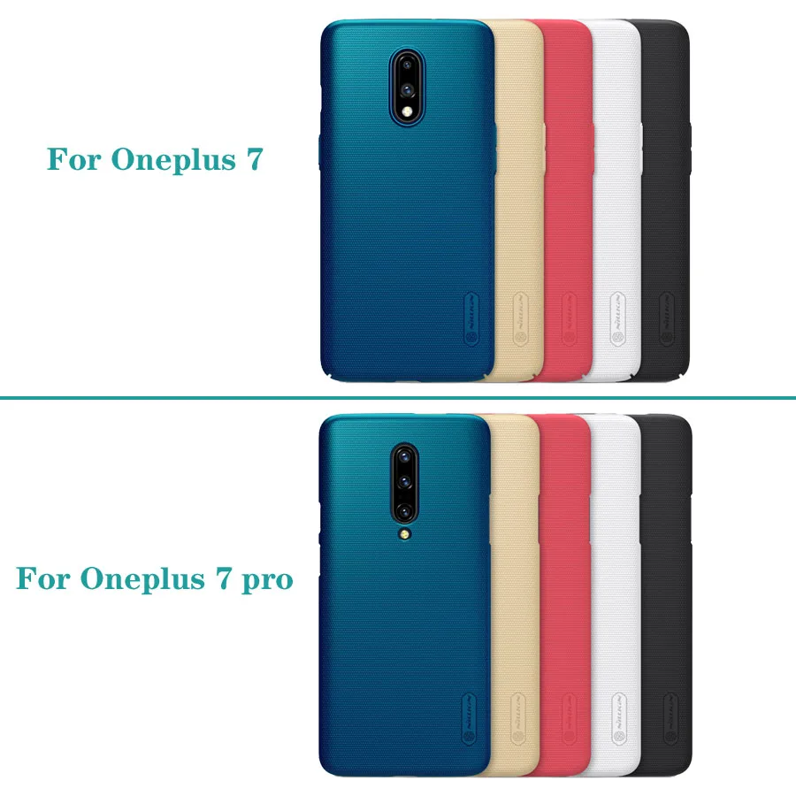 For OnePlus 7 Pro Case OnePlus7 Cover Nillkin Super Frosted Shield Hard PC Back Cover Phone protector Case For One Plus 7 Pro 6