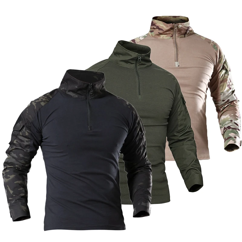Military Uniforms For Men Army Long Sleeve T Shirt Training Sportswear