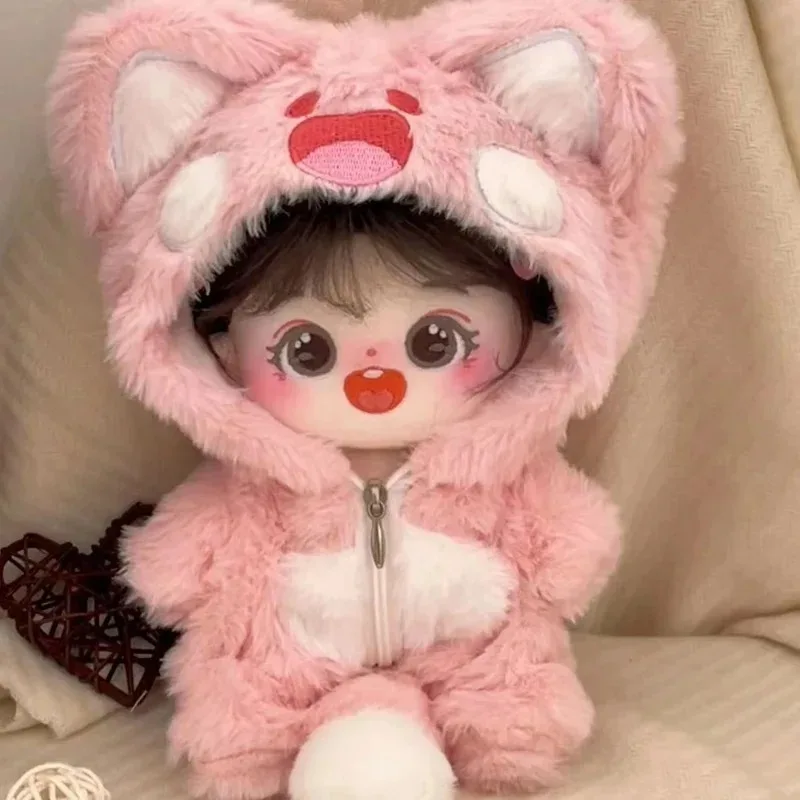 20cm Kawaii Plush Cotton Doll Can Change Clothes Diy Dress Up Soft Stuffed Plush Toys Collection Kids Birthday Gifts