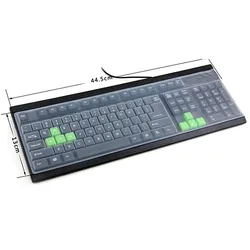 Universal Clear Silicone Keyboard Skin Cover - Waterproof & Dustproof Protection (Concave and convex)