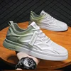Mesh Men Casual Shoes Flat Lace-up Platform Shoes for Men Breathable Outdoor Non-slip Vulcanize Shoes White All-match Sneakers 4