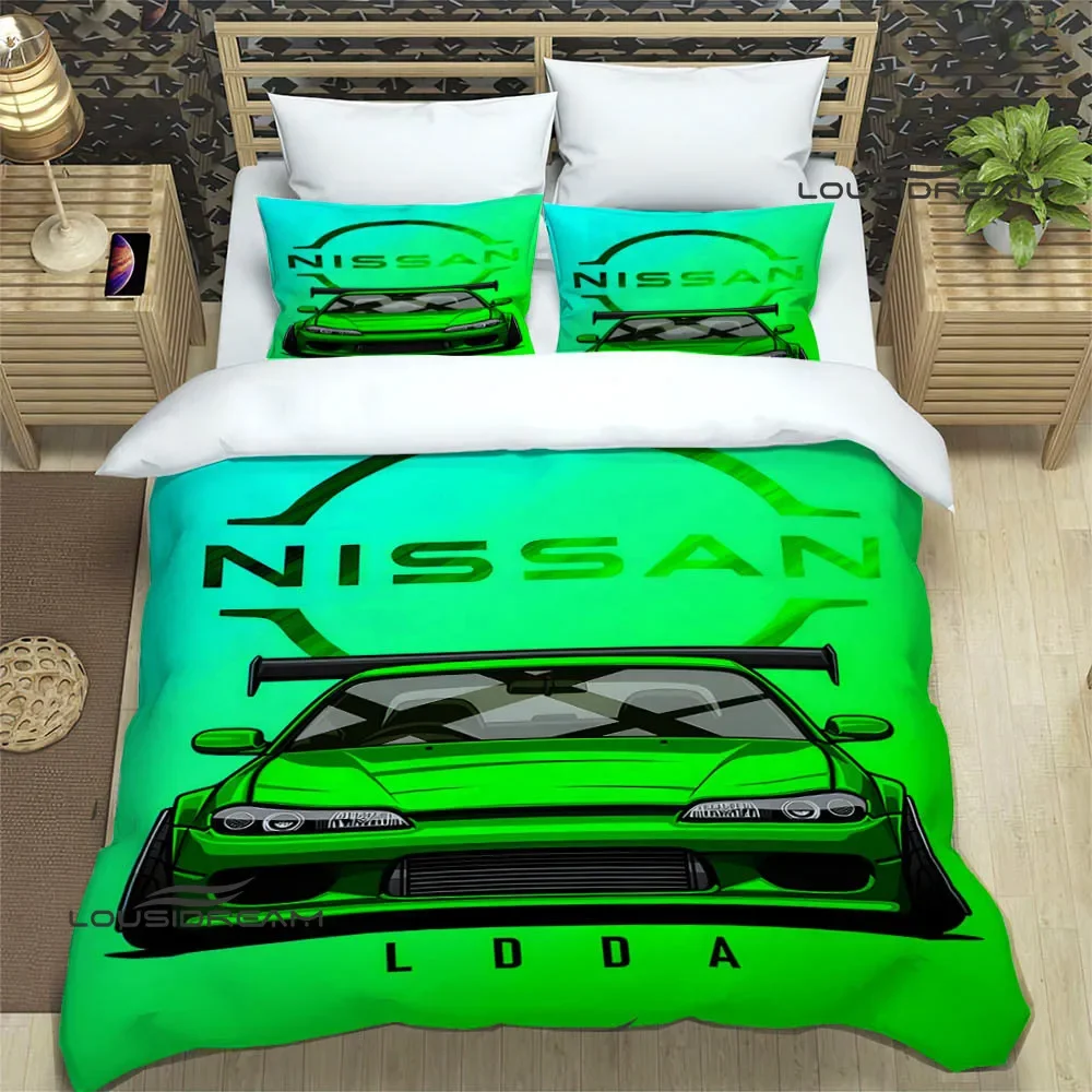 GTR racing retro printed Bedding Sets exquisite bed supplies set duvet cover bed comforter set bedding set luxury birthday gift 5