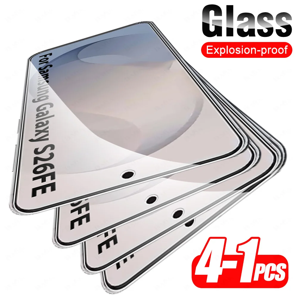 4-Pack Full Cover Tempered Glass Armor Phone Screen Protector