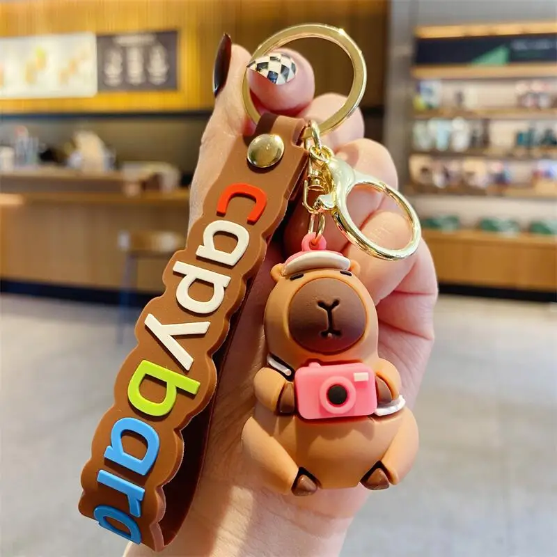 Capybara Keychain - Cute Cartoon Charm