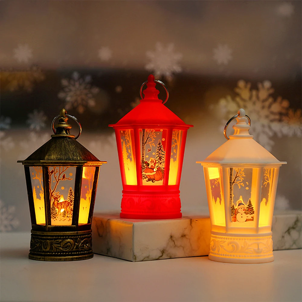 

Christmas Decorations for Home 2022 Santa Snowman Lantern Desktop LED Lights Christmas Ornaments Xmas Gifts Noel New Year 2023