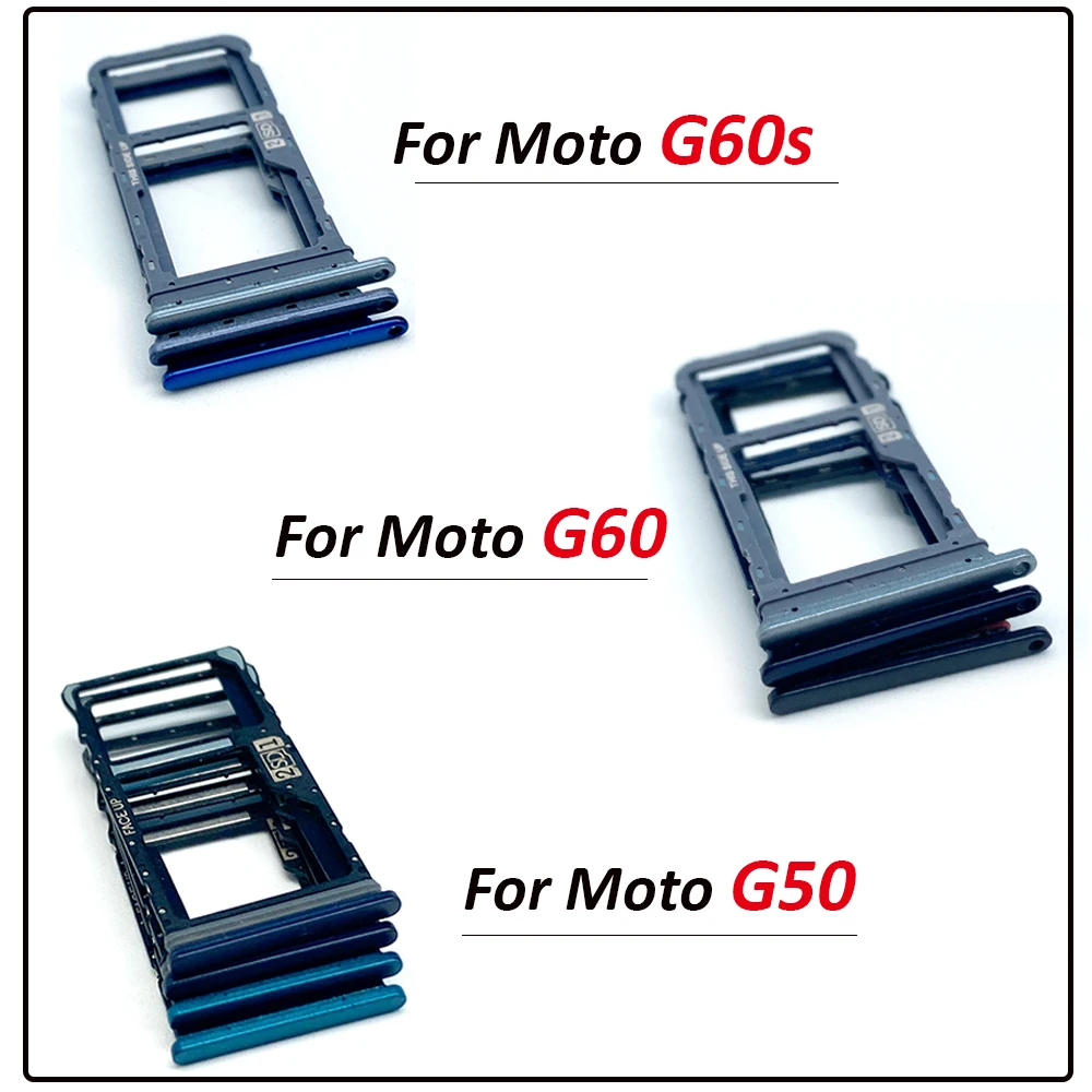 Nuova Riparazione Sostituzione Nano Sim Card Holder Vassoio Chip Drawe Slot Holder Adapter Socket + Pin Per Motorola Moto G50 5G G60 G60S