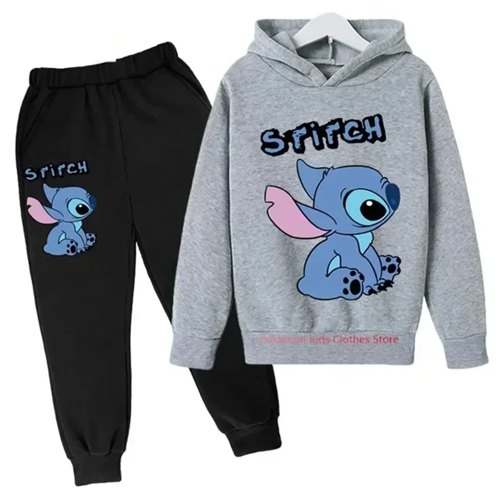 thumbnail image 1 of Conjunto de 2 piezas de ropa con capucha de punto para niños, sudadera informal de manga larga para niñas y pantalones, conjuntos para ropa de bebé niño, 1 of 5