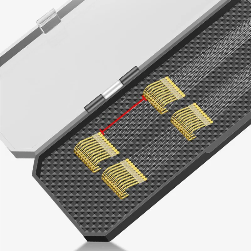 Fertig unter Linie Doppelhaken Set Karausche Karpfen Widerhaken Krawatte kurze Spitze Schnur Haken Set Ärmel Haken Fluss Angela us rüstung Pesca – Detail 3