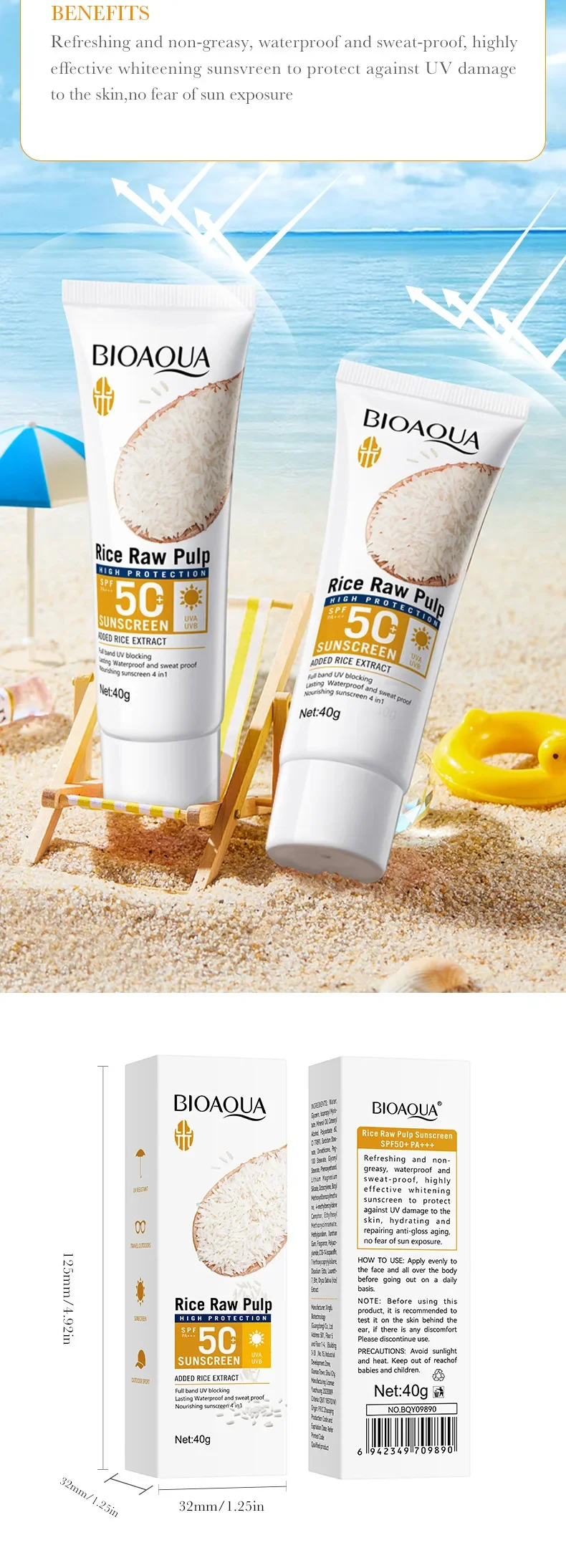 Brightening Sunscreen Lotion For Face And Body Spf 50 Plus_voghion.com