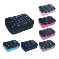 40 bottles nail polish storage bag, multi-color portable hand-held large cosmetic bag, holds up to 40 bottles (15 ml), nail dril 1