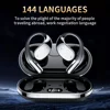AI translation headset, bone conduction wireless headset, real-time translation in 144 languages, intelligent noise cancellation 3
