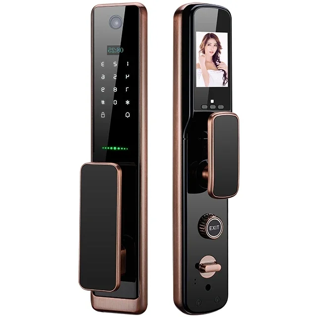 

Smart Furniture Keyless Face Intelligent Biometric Tuya Wifi Electronic Door Smart Fingerprint Lock With Camera Indoor