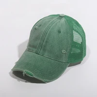 Fashion Solid Mesh Baseball Caps For Men Women Retro Snapback Hip Hop Hat Unisex Street Adjustable Sun Visor Caps 2