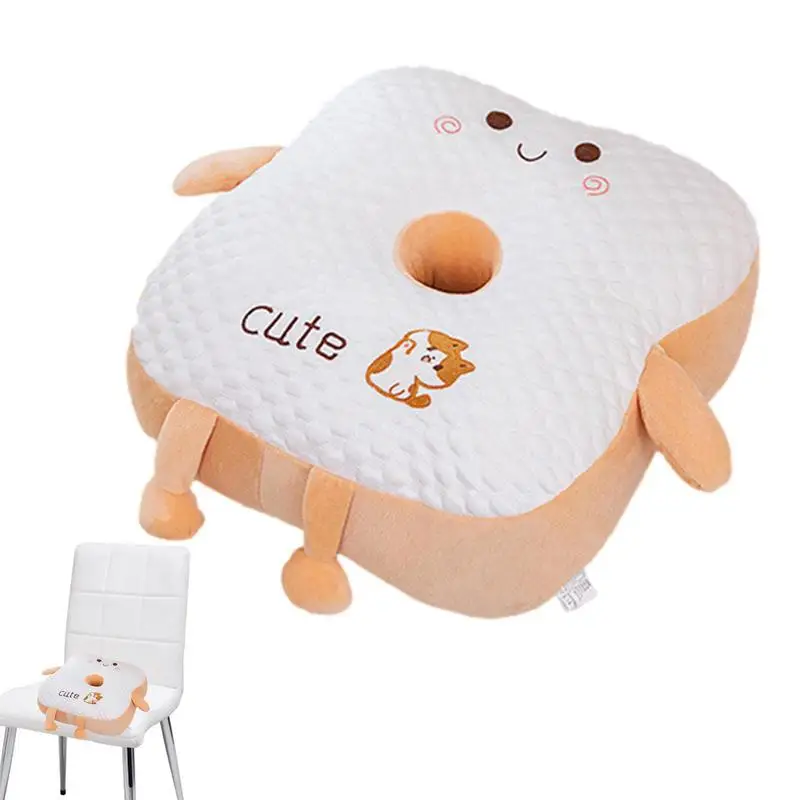 

Cute Toast Bread Plush Toy Stuffed Cushion Nap Pillow For Valentine's Day Girlfriend Gift Christmas Home Decoration