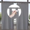 1PC Contemporary Outdoor Curtain-Detachable Tab Top,Water-Resistant, Light-Filtering Polyester, Easy Install Privacy Screen 5