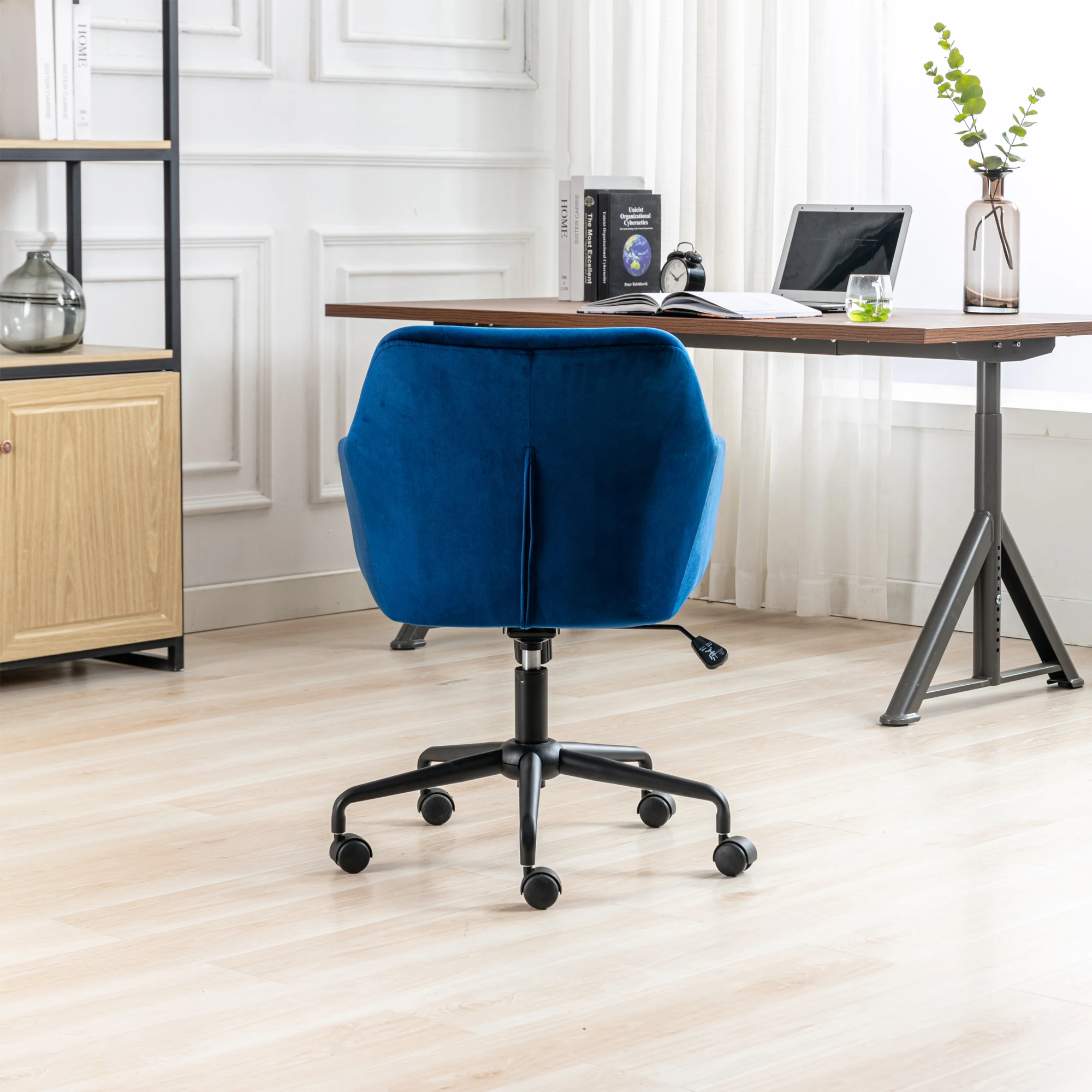 Description Picture 4 of itemVelvet Fabric Office Chair Swivel Adjustable Task Chair Executive Accent Chair With Soft Seat Modern Fauteuil Office Furniture