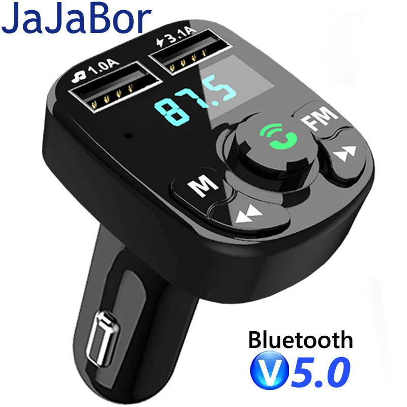 Автомобильный MP3-плеер JaJaBor с fm-передатчиком tf-картой u-диском воспроизведением 3.1A