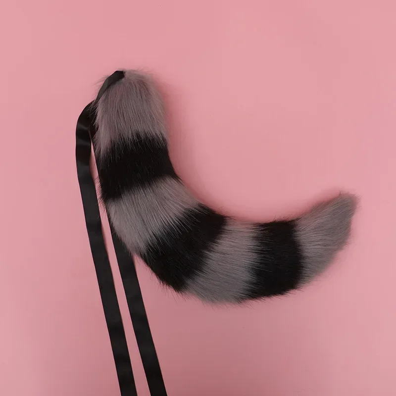 Coda di Gatto a Strisce per Cosplay Anime, Accessori per Giochi di Ruolo, Regalo per Adulti Sopra i 3 Anni - immagine 6