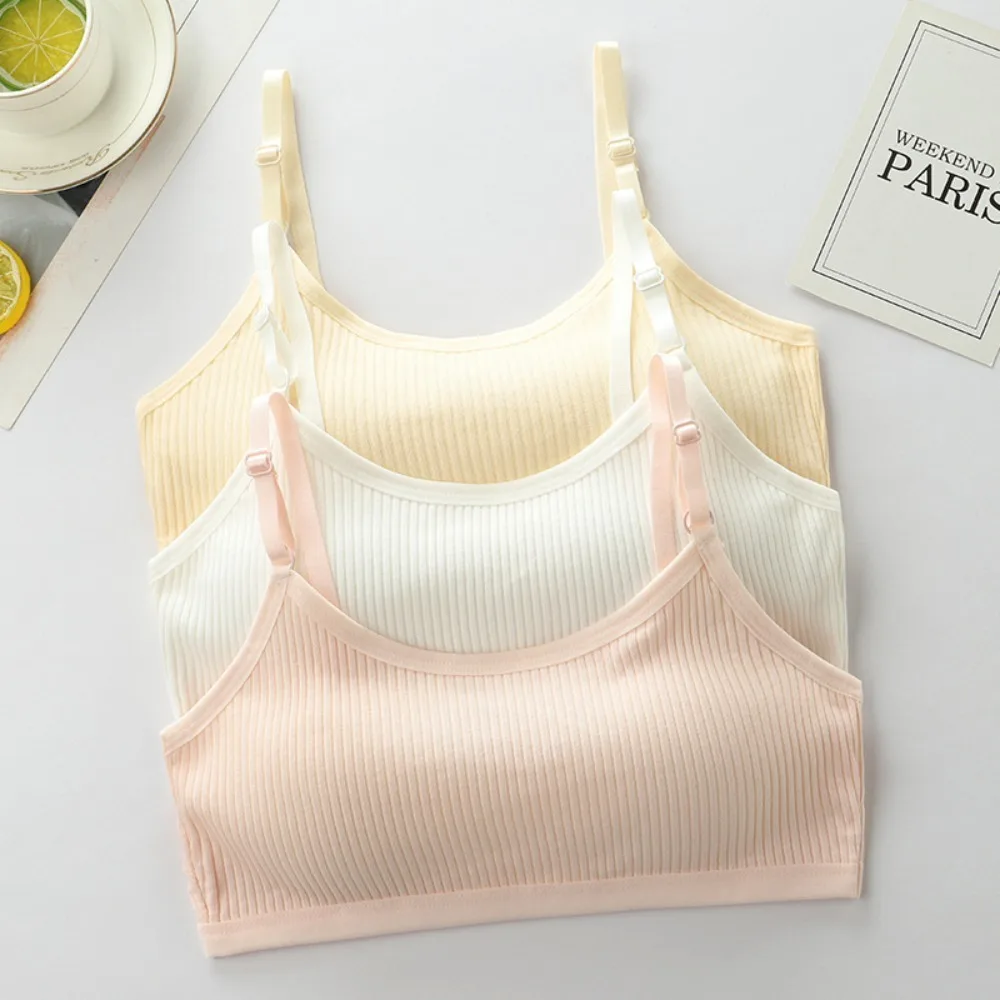 

Cotton Girls Underwear Convenient Soft Thin Sweat-absorbing Corset Teenager Training Bra