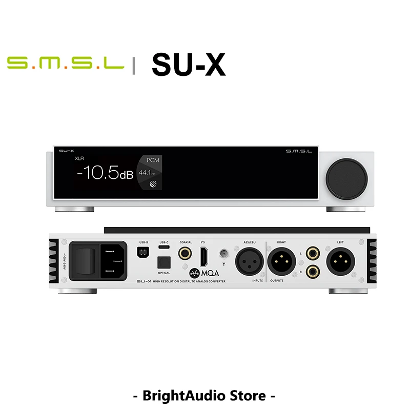 

SMSL SU-X SUX MQA Hi-Res Audio DAC dual ES9039MSPRO chips PCM768 DSD512 Bluetooth 5.1 LDAC Remote control