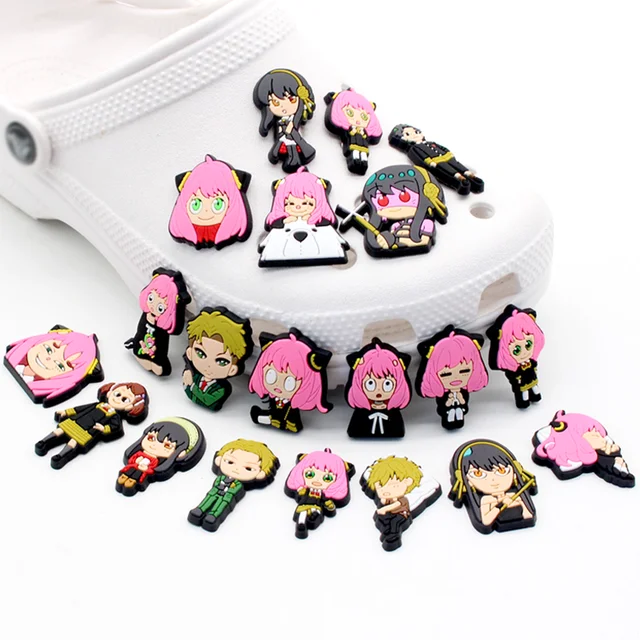 1PCS Japanese Famous Anime Cartoon Shoe Charms Backapck Fit Wristbands Shoe  Decorate Shoe Buckle Boys Kids Gift Croc Jibz - AliExpress