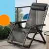2 Pcs Recliner Pillow Foldable Chair Lounge Outdoor Headrest Leisure Cushion Deck Comfortable 6