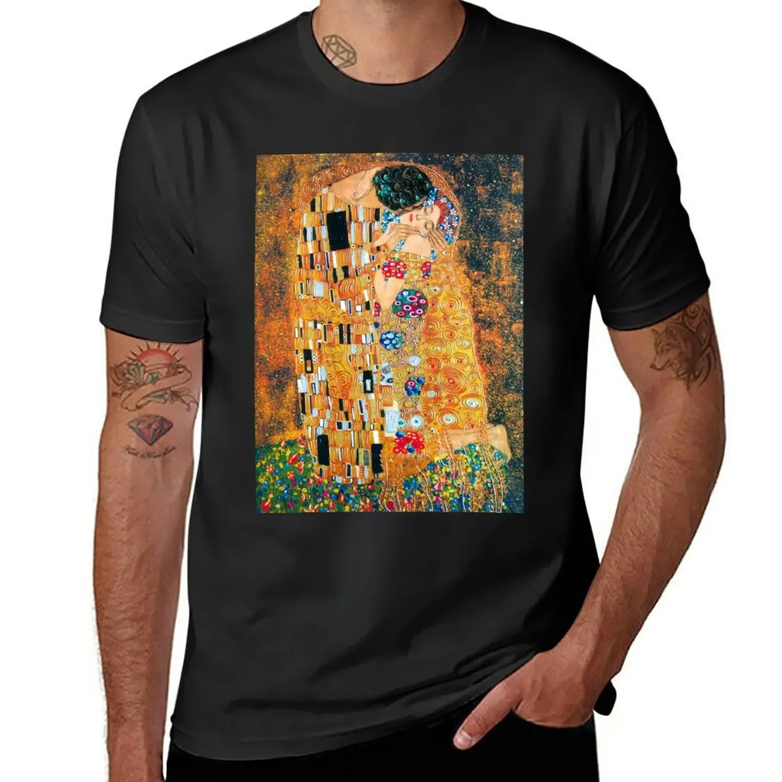 

Gustav Klimt - The kiss T-Shirt oversized vintage clothes customs blanks sweat shirts, men