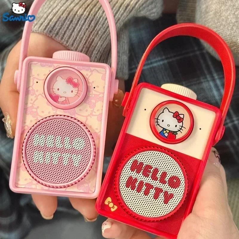 

Anime Sanrio Hello Kitty Bluetooth Speaker Retro Camera Action Figurine Mini Sanrio Speaker Portable Sound Box Toys Girls Gifts