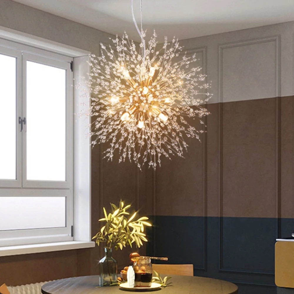 

Postmodern Dandelion Chandelier K9 Crystal Chandelier Modern Hanging Lamp For Bedroom Indoor Lighting Ceil Light Lustres