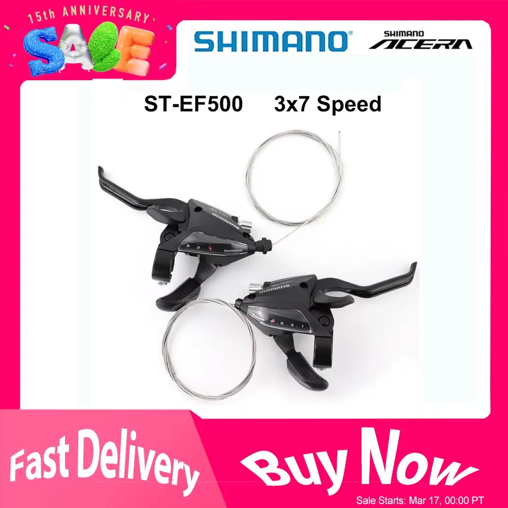Shimano ST-EF500 - Manchon/levier De Vitesse Droit 8v Noir - Pour Vélo Route Ou VTT