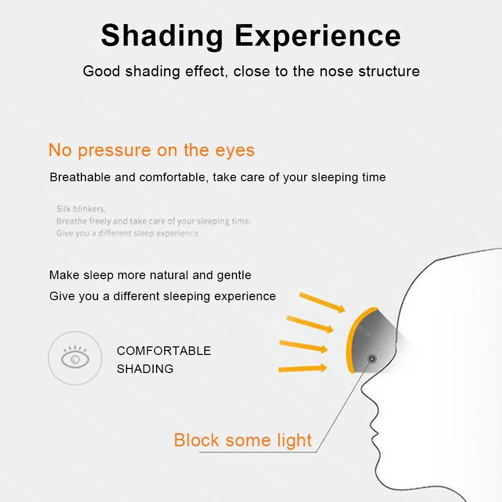 Silk Sleeping Mask Cute Soft Hairy Blocking Ice Hot Compress Light Eyemask Travel Sleeping Aid Eyepatch Home Night Sleep Shading 5