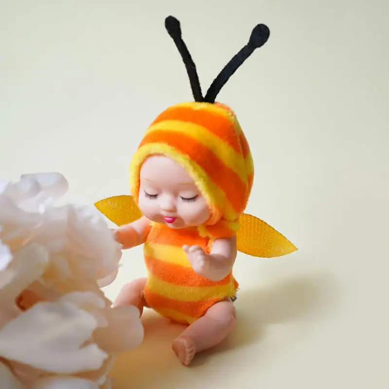 

Fashion 11cm Simulation Princess Dolls Toy Mini Cute Sleeping Baby Series Doll Cartoon Animal Toy For Kids Kawaii Dolls Gift
