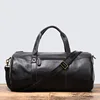 Cowhide Leather Duffle Weekender Bags Carry On Messenger Bag Men's Vintage Duffel Travel Bag Gym Sport Tote Bags Leathfocus 5