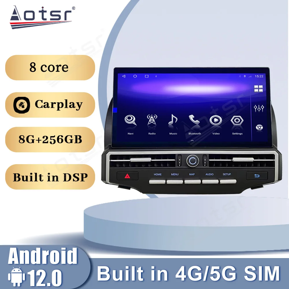 

13.1 Inch Blu-ray HD Screen CarPlay Android 12 For Toyota 4Runner 2010-2022 Car Radio Multimedia Player GPS Navigation Head Unit