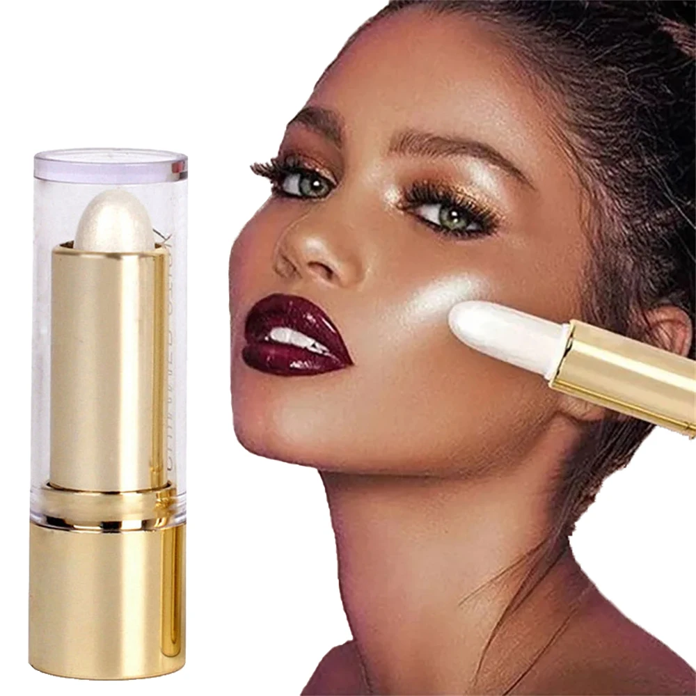 3 Colori 3D Face Brighten Highlighter Bar Cosmetic Face Contour Bronzer Shimmer Highlighter Stick Concealer Cream Makeup Tool