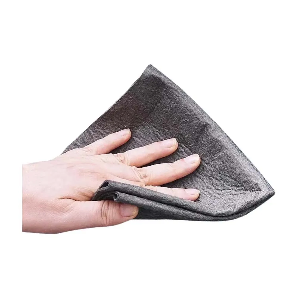 1/6PCS 미니 20x25cm 두꺼운 매직 물 없는 마이크로화이버 세척 천 자동차 청소용 줄무늬 없는 유리 표면 와이퍼