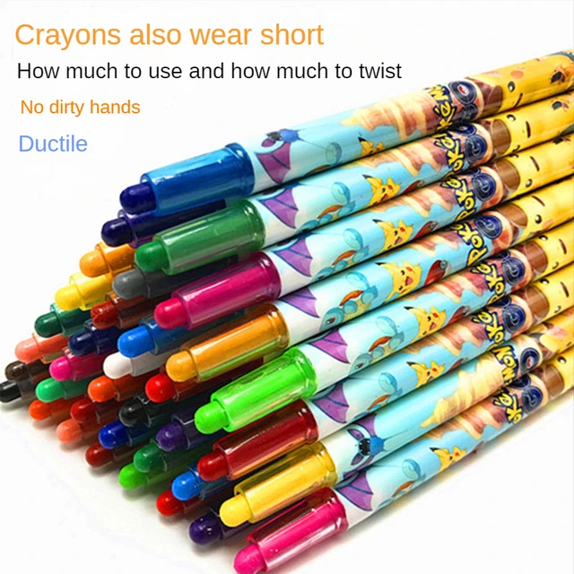 7 Pcs Crayon Bag, Party Favor, Pokemon Crayons. 