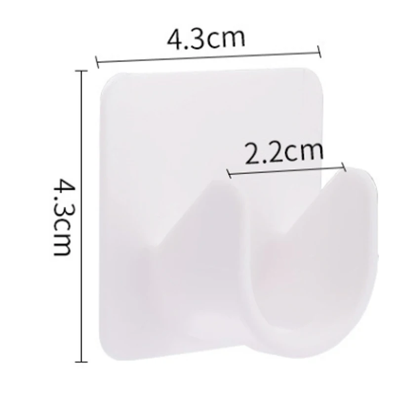 Curtain rod hooks Multifunctional Curtain Rod Hooks Shower Curtain Adjustable Self-Adhesive Hooks No Hole Punching Rod Fixing Bracket 2Pcs